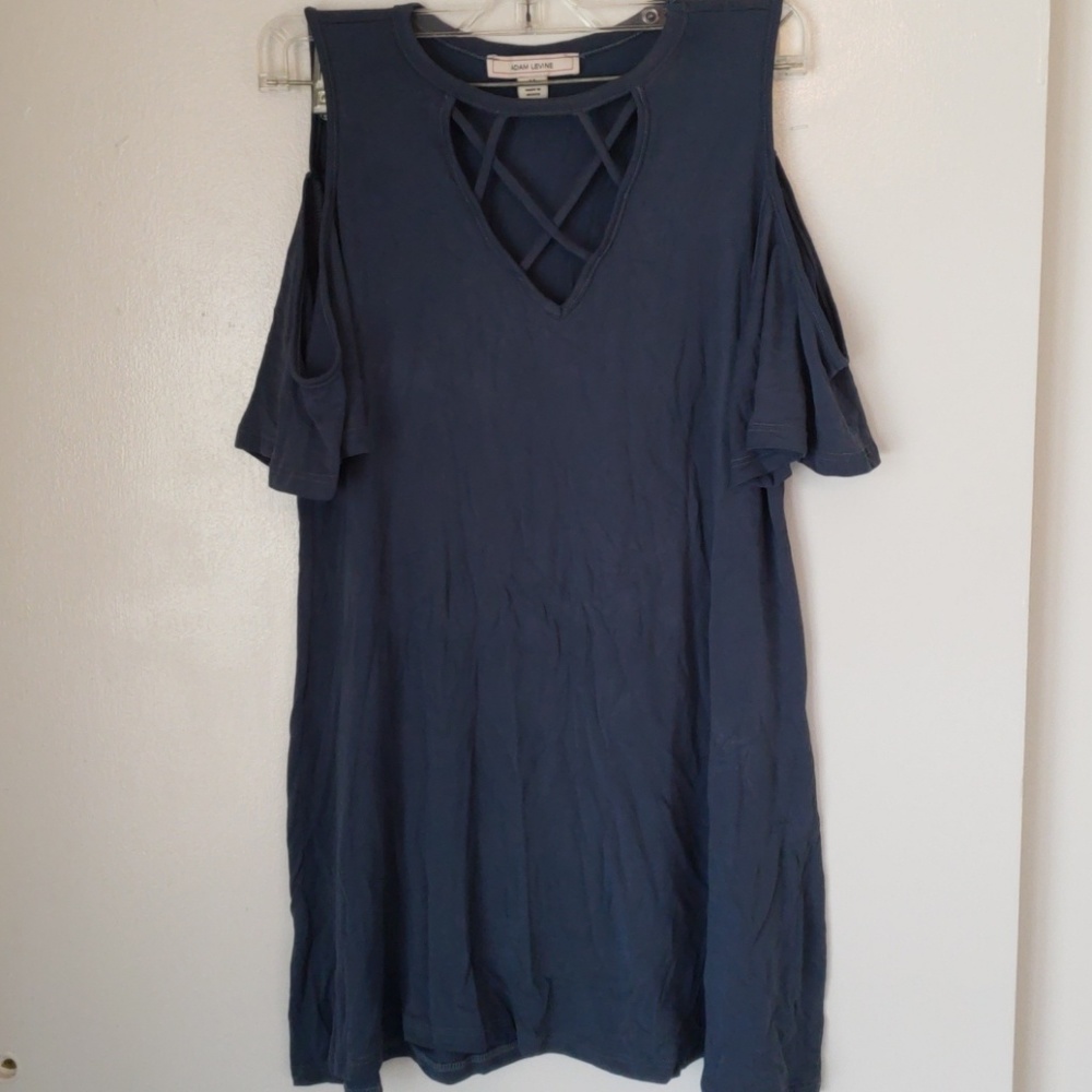 Adam Levine Cold shoulder dress.